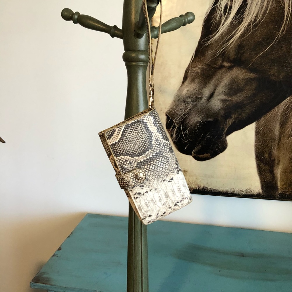 EUC Snakeskin Wristlet by Stephanie Johnson